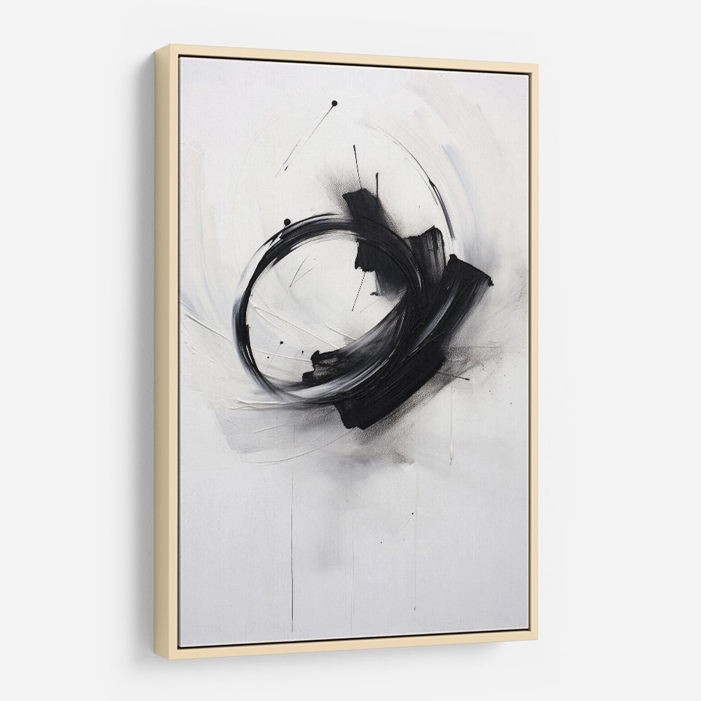 Black Brush Strokes 3 Abstract Wall Art
